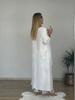 2025 Women's Casual Cotton Linen Irregular Top & Wide-Leg Pants Set for European and American Markets