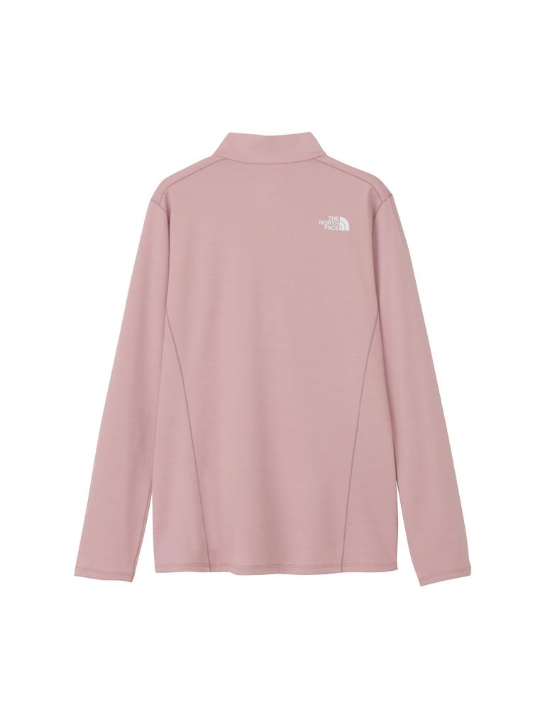 The North Face FLASHDRY 3D Long Sleeve Dusty Size Zip-Up T-Shirt, Mauve, L/S