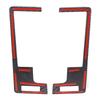 ABS Carbon Fiber For Nissan 350Z 2003-2006 Car Center Console Dashboard Air Outlet Decorative Frame Sticker Car Accessories