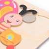 Holzpuzzle Spielzeug Kinder Bausteine ​​Cartoon Tier Jungen Mädchen Frühkindliches Spielzeug
