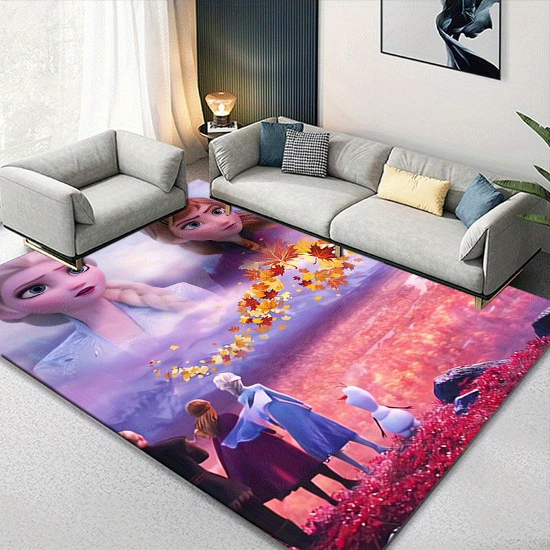 1pc Frozen Carpet Area Rug, Bedroom, and Playroom Durable, Stain-Resistant, and Easy To Clean, Living Room