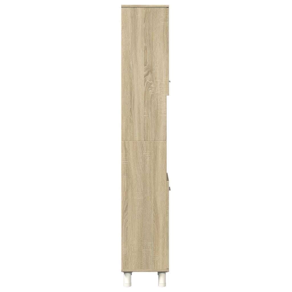 Bathroom Cabinet Sonoma Oak 12 x 11.8 x 70.5 in (30.5 x 30 x 179 cm) Particleboard