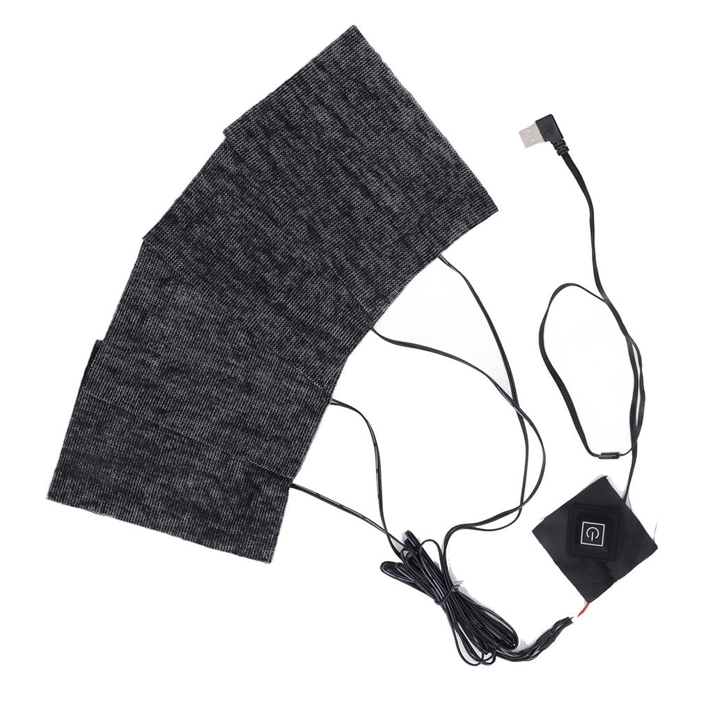 Kleidung Elektrische Heizkissen Wintercamping Verstellbar 3 Stufen Kohlefaser Waschbar USB 5V