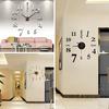 Reloj de pared analógico de moda DIY, diseño artístico adhesivo, decoración para oficina y sala de estar