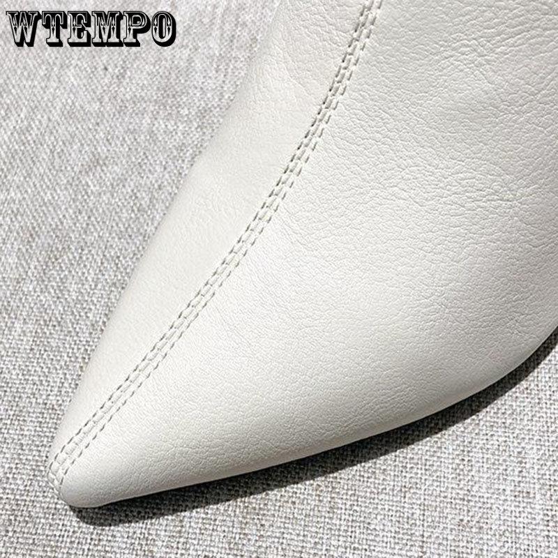 Женские ботинки с острым носком — фото 7