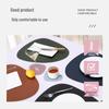 Two-Tone PU Leather Placemat: Waterproof, Oil-Proof, Heat-Insulating, Non-Slip PVC Mat for Western Dinner Plates.