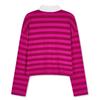 NAKED SURF CLUB Terry Stripe Collared T-Shirt (Pink)