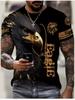 Fashion 3D Eagle Print T Shirt for Men Animal Graphic T-Shirt Casual Loose Round Neck Short Sleeve Tops Summer Men's Clothing