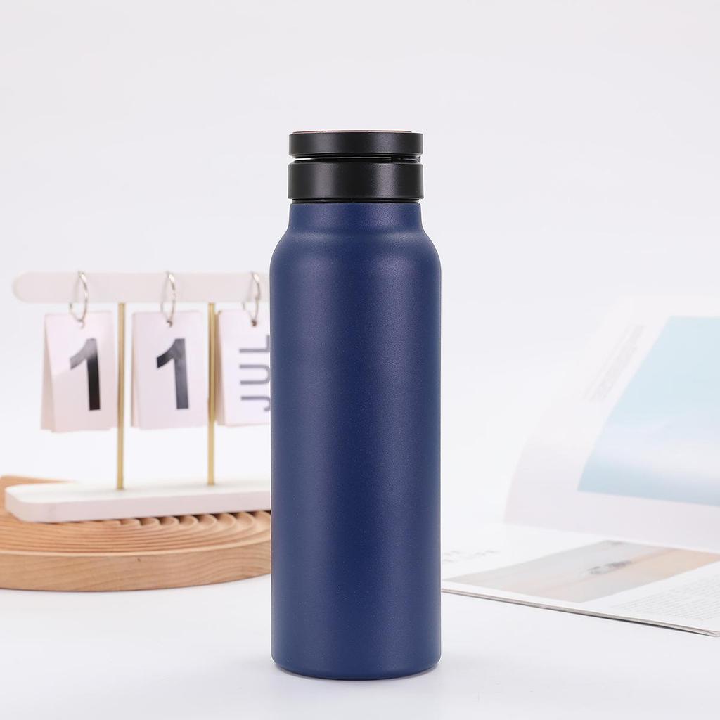 Isolierter Becher aus 304 Edelstahl mit magnetischem Deckel und Handyhalter - Großes Fassungsvermögen