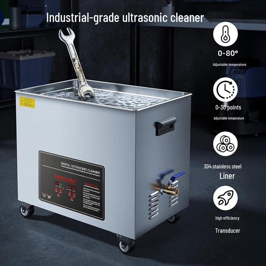 50L High Power Industrial Ultrasonic Cleaner for Bicycle Parts & Car Fuel Injectors