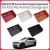 Fits 26 AITO M6 Models: Center Console Armrest Storage Box Organizer for Car Interior Accessories