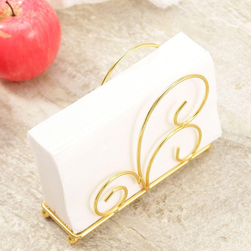 Freestanding Metal Napkin Holder Nordic Style Table Paper Organizer  Countertops