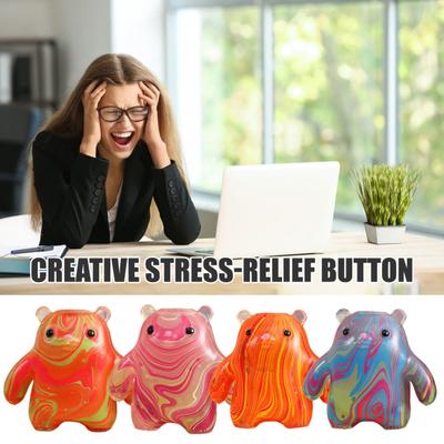 Bear Squeeze Toy Slow-Rising TPR Fidget for Stress Relief Soft Decompression Gadget for Students Adults Portable Novelty Gift for Anxiety