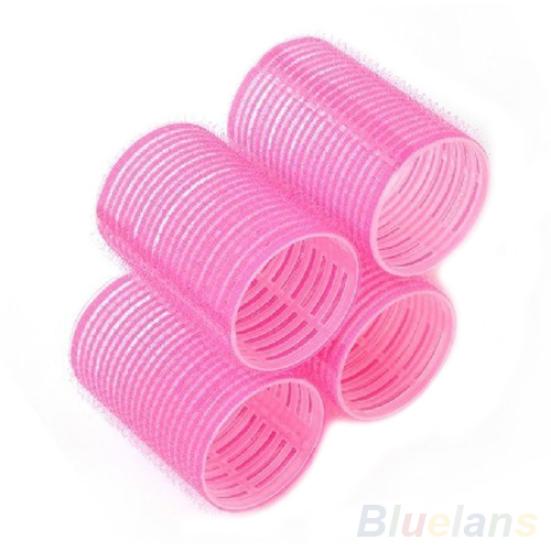 6 Pcs Random Color Same Size Hot Grip Cling Hair Styling Roller Curler Tool
