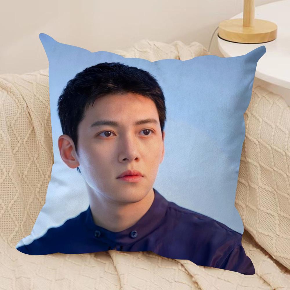 JJi CChang Wook Cushion Cover Silky Short Plush DoubleSided Printed Pillow Case for Sofa All Seasons Home Decor Gift