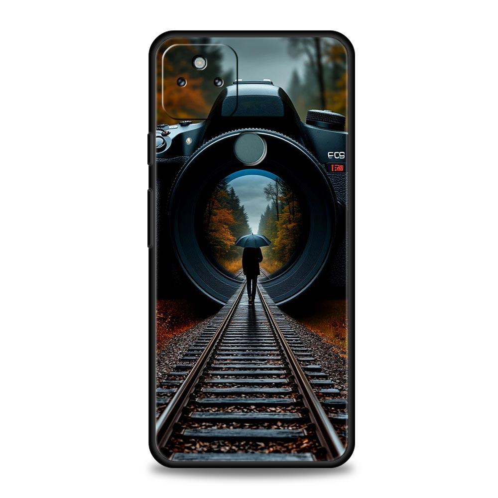 Retro Camera Phone Case Cover for Google Pixel 10 9 8 7 6 9A 8A 7A 6A Pro Shockproof Soft TPU 9 Pro XL Shell Capas Fundas Coque