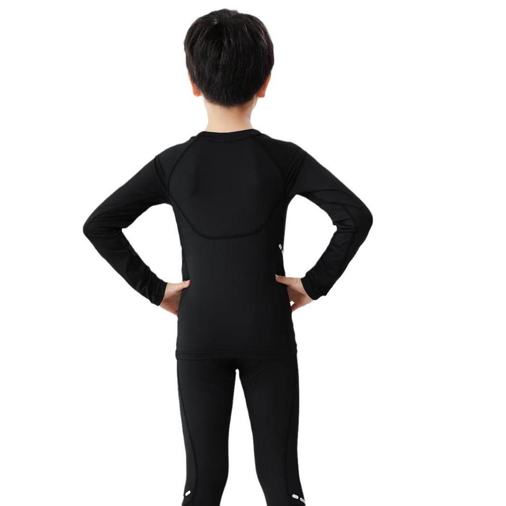 Quick-Drying Breathable Long Sleeve Training Set for Kids & Adults: Basketball, Football, Running Base Layer