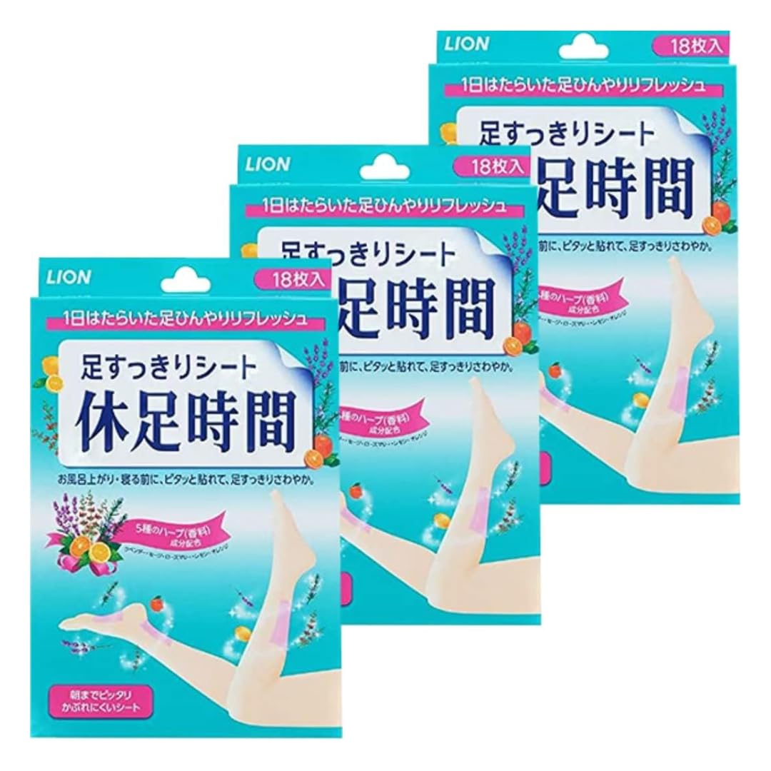 

Lion Rest Foot Time 18 Sheets x 3 Sets (Bulk Purchase)