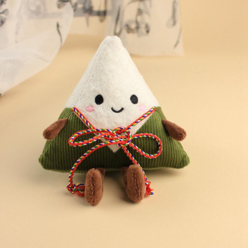 Traditional Dragon Boat Festival Zongzi Plush Toy With Pp Cotton Filling For Festival Gifts