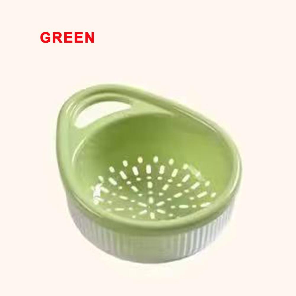 Double-layer Resistant Sink Strainer Leftover Drain Basket Fruit and Vegetable Washing Basket Hanging Drainer Rack Kitchen Accessories Storage Box