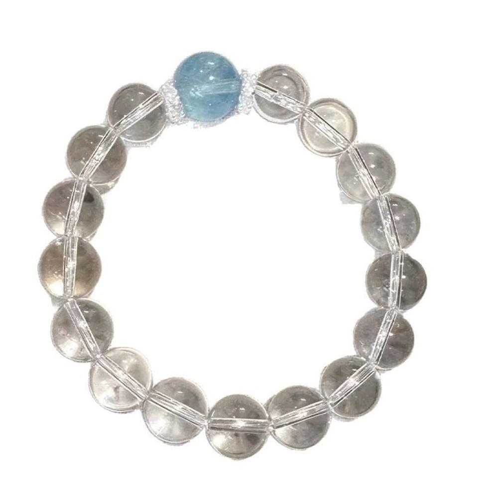 Elastic Crystal Beads Bracelet Hand Jewelry Vintage Beaded Bracelet Clear Crystal Bracelet Gift