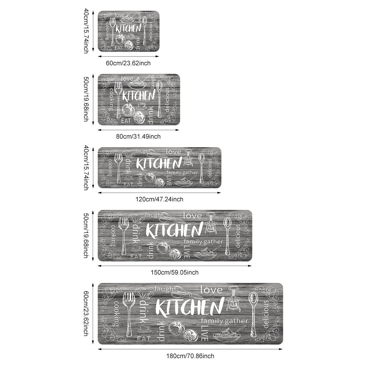 

VIKANA Креативный напольный коврик Ковер с рыбками Кухонный коврик Длинный ковер Мягкий ковер для спальни Коврик для двери Ковер для гостиной Домашний декор 40X120CM (1.3X3.9FT