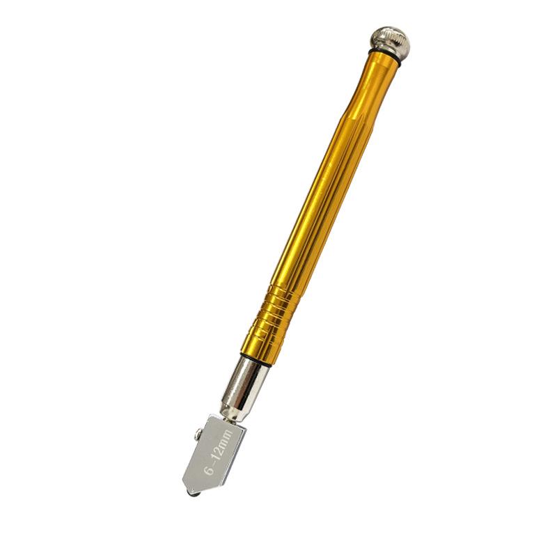 Aluminum Handle Dual-Use Tile and Glass Cutter with Alloy Cutting Head