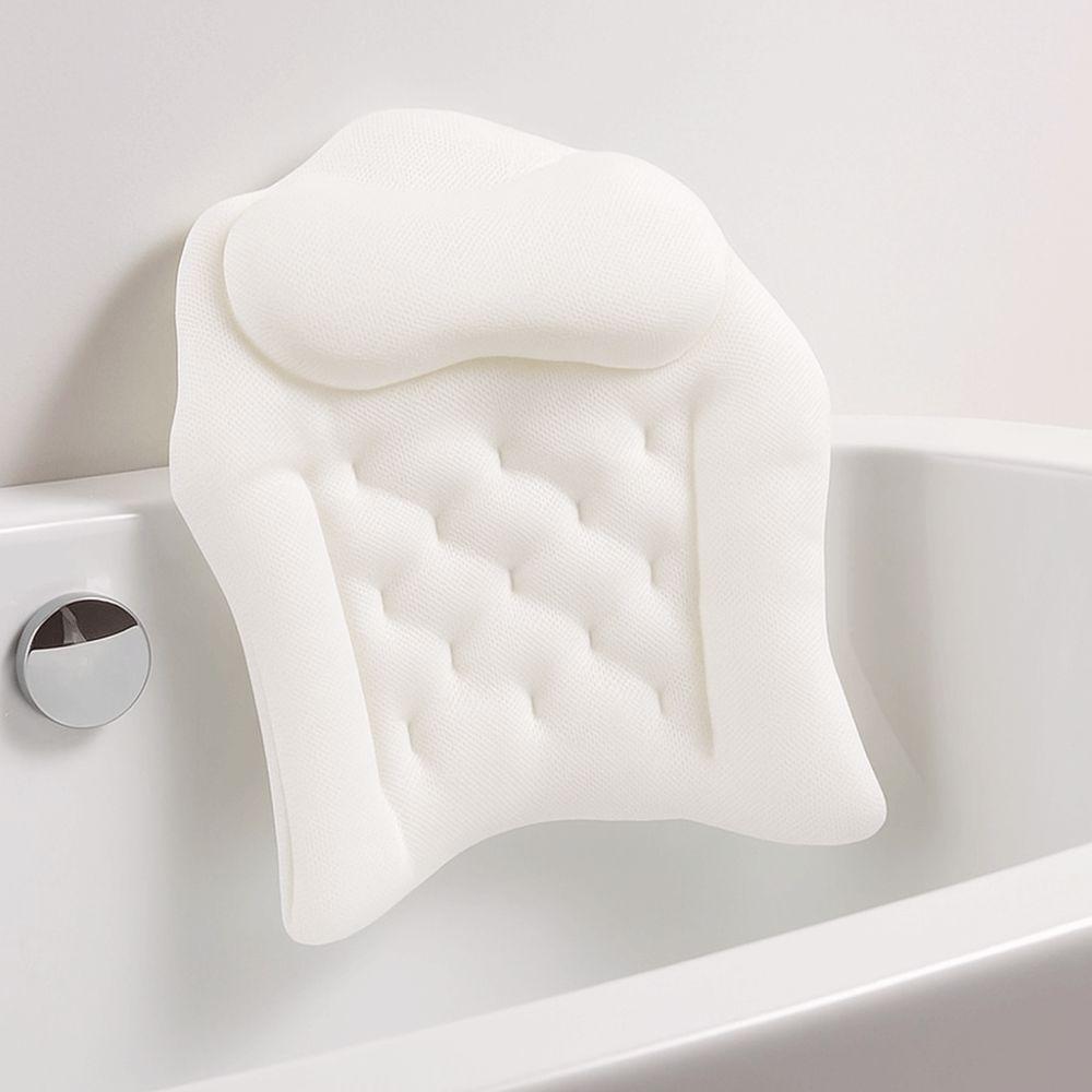 Soft Bathroom Cushion Breathable Spa Bath Pillow Bath Accessories Bathtub Pillow  Bathing