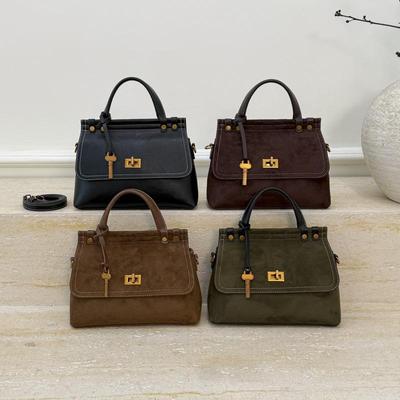 Mattierte Retro-Leder Umhängetasche - Damen Handtasche mit großem Fassungsvermögen 2025