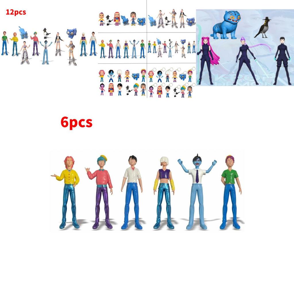 Kpop Demon Hunters Pvc Game Figure Model Collectible Desktop Decor For Fans