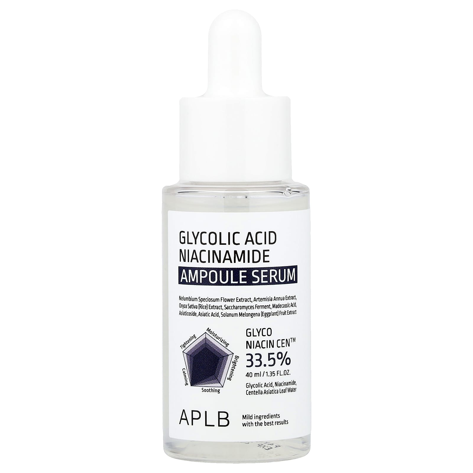 

APLB, Glycolic Acid Niacinamide Ampoule Serum, 40ml (1.35 fl oz)