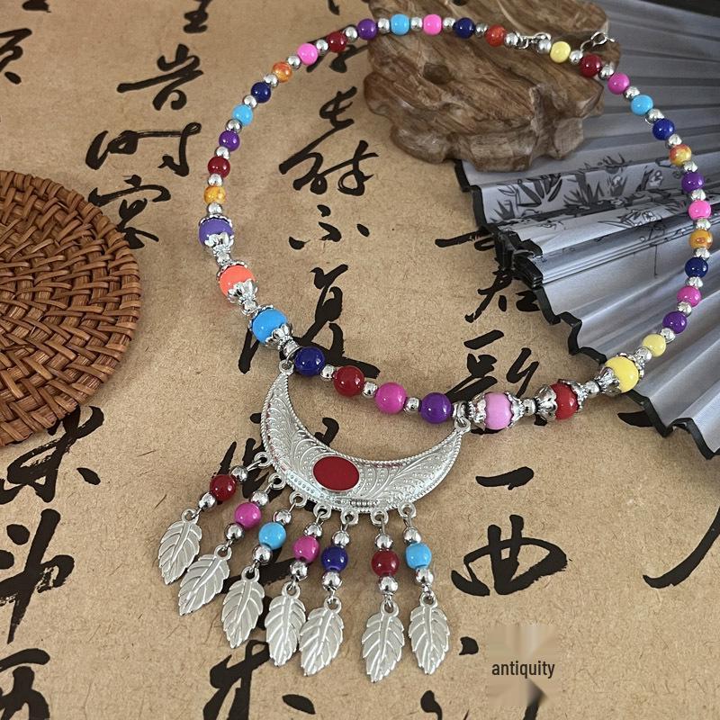 Bohemian Princess Tassel Forehead Pendant - Exotic Ethnic Style Hair Accessory