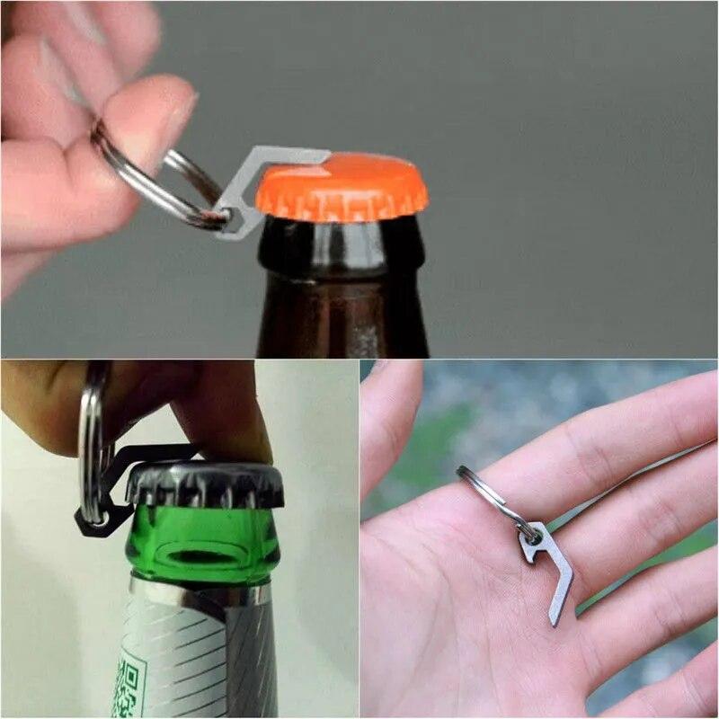 EDC Tool Mini lehký otvírák na láhve na pivo Klíčenka Pocket Tool Utility Gadget Outdoor Camping Turistika