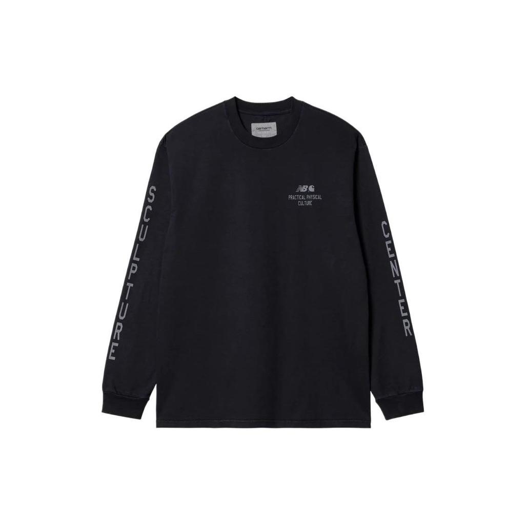 Carhartt WIP Casual Letter Print Crew Neck Long Sleeve T-Shirt Unisex Tops I030724-0CO-GD