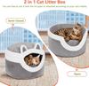 Cat Bed, 3-in-1 Detachable Cat Houses for Indoor Cats, Self Warming Cat Bed Cave, Cozy Cat Bed with Soft Cushion