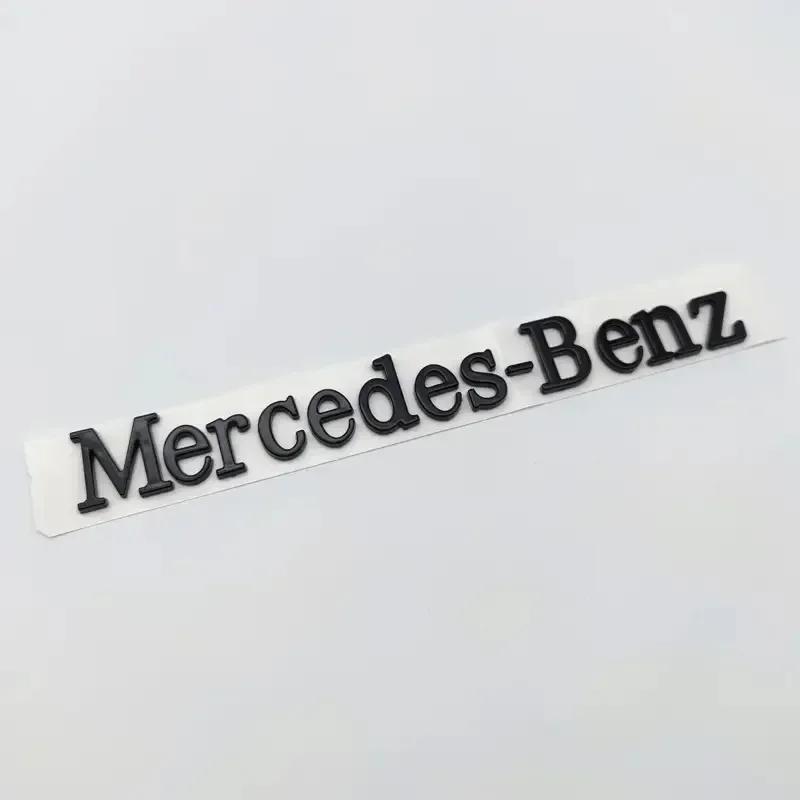 

3D ABS Car Emblem Stickers Original Letter Logo For Mercedes Benz Universal Decals Modified Dody Rear Tail Standard Accessories чёрный