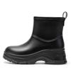 New Rain Shoes Women's Short Rubber Shoes Adult Non-slip Water Boots Thick-soled Water Shoes Fleece Short Thickened Rain Boots Women