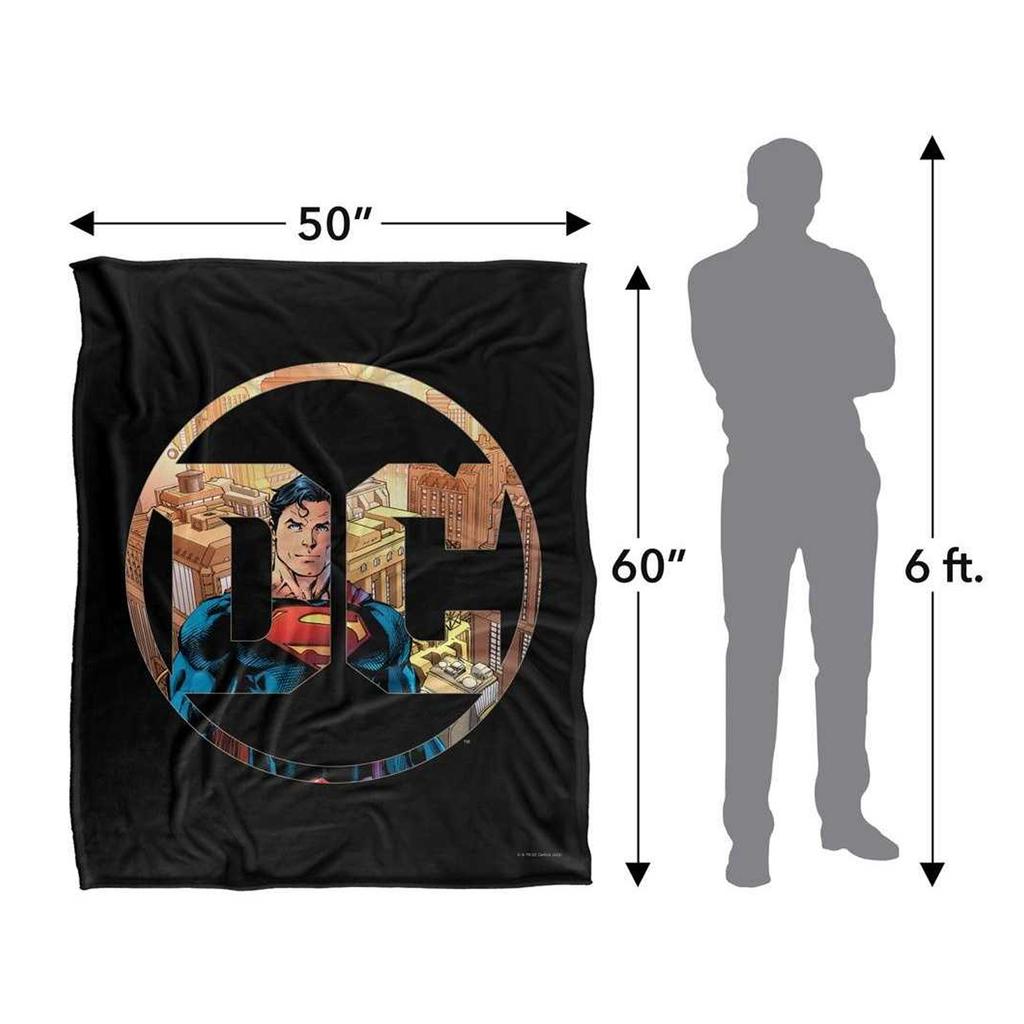Superman Silky DC Comics Supersoft Blanket