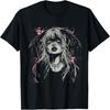 Goth Demon Girl Horror Bunny Occult Dark Anime Alt Aesthetic T-Shirt