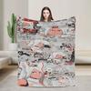 Warm Soft Blankets Picnic Rabbit Hero Mirko Bedding Throws Flannel Bedspread For Bedroom Graphic Sofa Bed Cover
