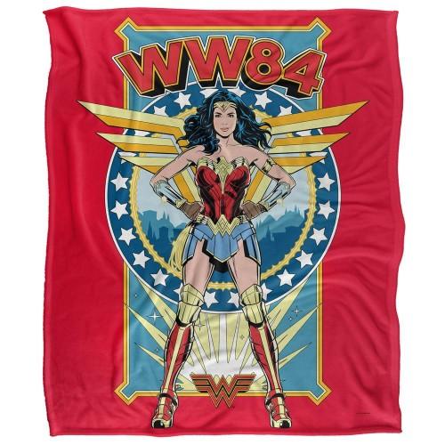 Wonder Woman Stand Tall Silky Supersoft Blanket