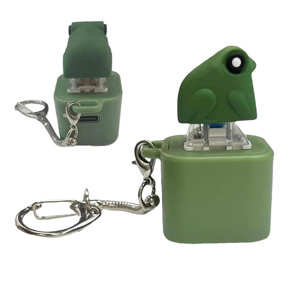 Hot Sales Stress-Reducing Frog Ornament Toy Clicking PushingToy Keyboard Fidget Keychain Sound Light Sensory Game