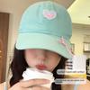 Cotton Love Heart Baseball Cap Embroidery Peaked Cap Fashion Sun Hat  Sports