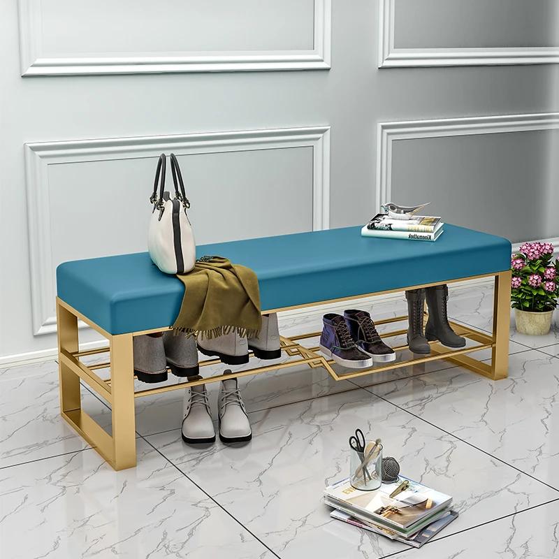 Light Luxury Shoe-changing Stool Home Door Entry Can Sit-type Shoe-changing Stool Shoe Cabinet Simple Wearing Shoe Stool Bench