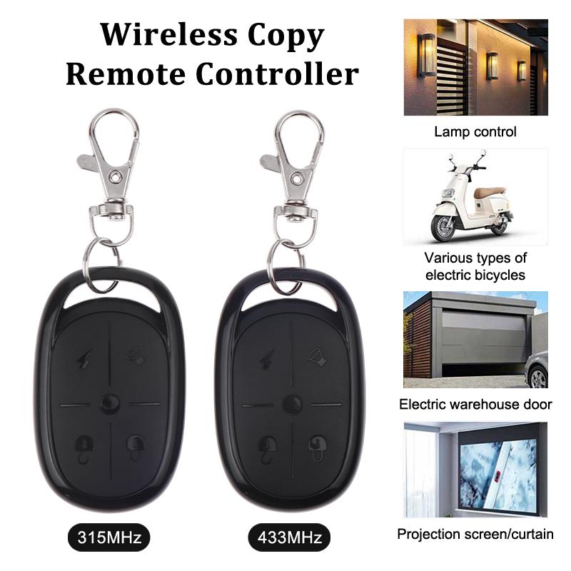 315/433Mhz Telecomandă Copiere cu Patru Butoane Telecomandă Universală Wireless Copiere Pentru Vehicule Electrice Ușă de Garaj Poartă Electrică