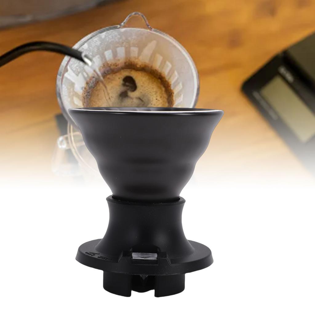 Pour Over Coffee Dripper Ceramic Heat Proof Immersion Cone Coffee Maker Dripper Filter Holder for Home Travel