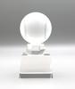 Kristall Baseball Trophäe mit Siegesball und Plakette, 12 cm hoch, RGW4826C, Premium Qualität (Baseball)