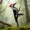 Metal Bird Home Garden Display with Color Finish and Branch Mount for Yard Fence Tree and Balcony Styling for Home Use