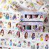 4Rolls Pre Cut PET Decorative Tape 60mmX2M Cartoon Girl Sticker Tape for Scrapbooking Journal Photo Album Packaging