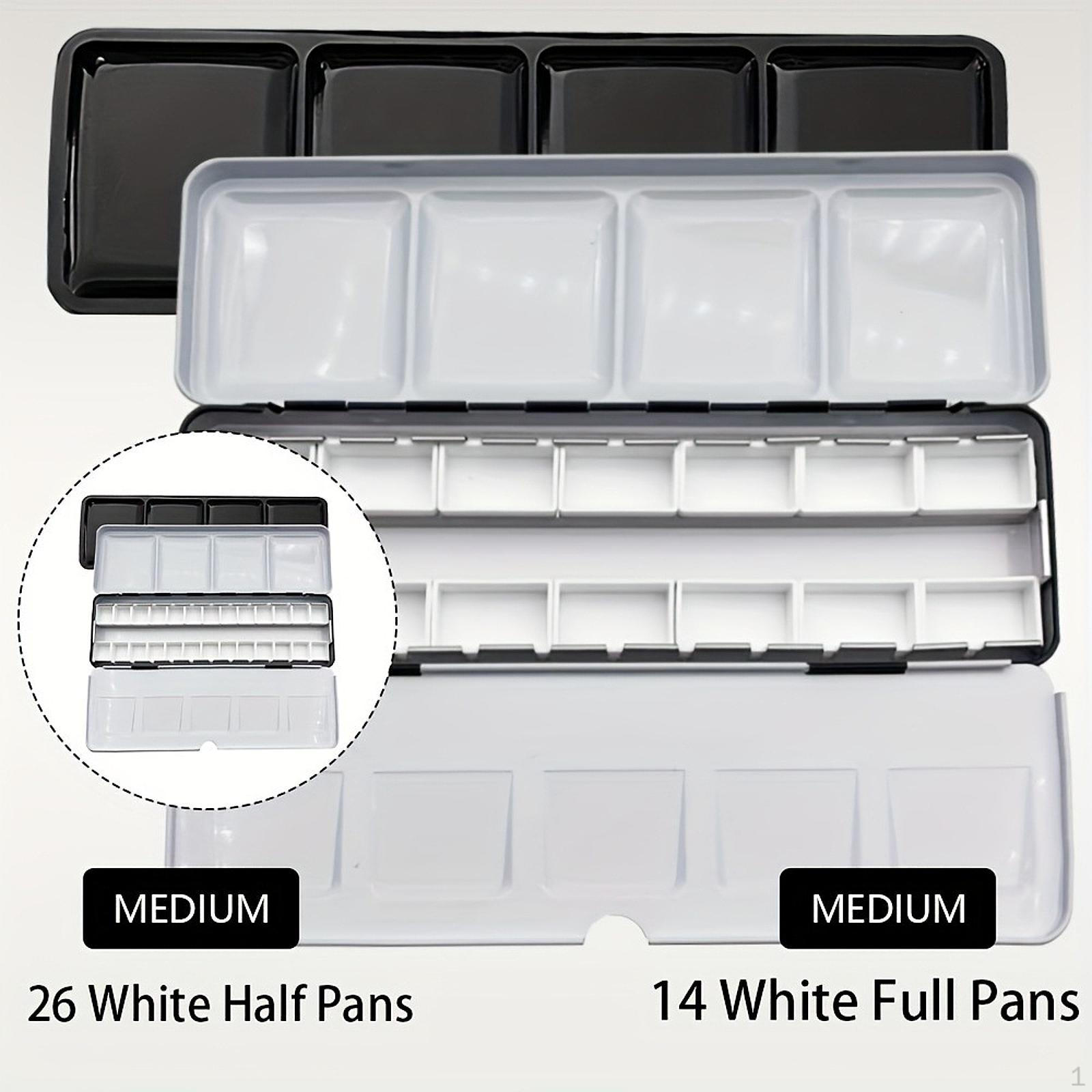 

Пустая жестяная палитра для акварели с кюветами, раскладной кейс для красок для 26 Half Pans